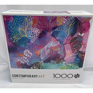 Buffalo Games  CONTEMPORARY ART Abstract Flora  1000  Jigsaw Puzzle COMPLETE
